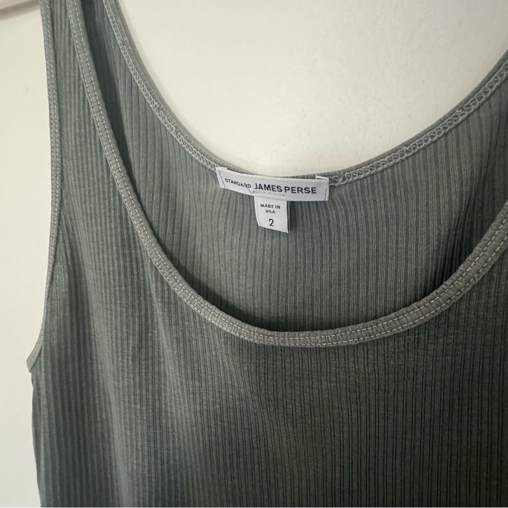 James Perse Ribbed Daily Tank - Picture 2 of 8